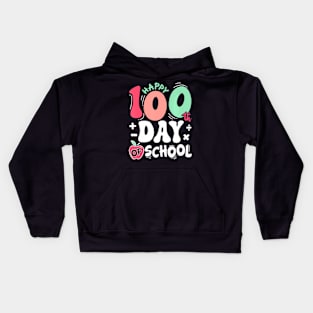 Happy 100 Days Of School Teacher 100Th Day Of School Kids Hoodie